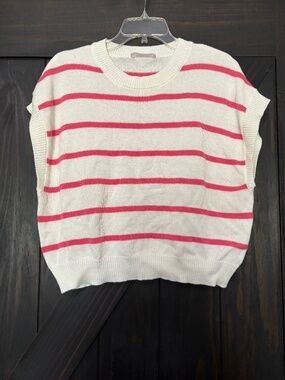 Pink striped top